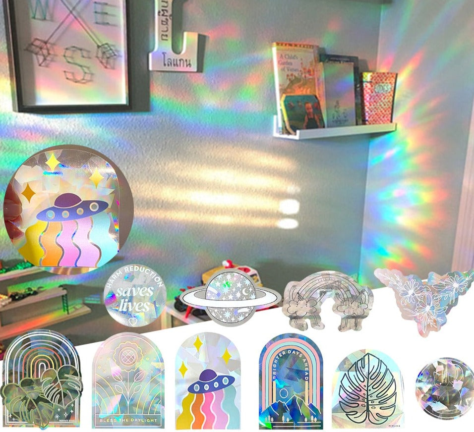 Rainbow Sun Catcher Reflective Window Stickers