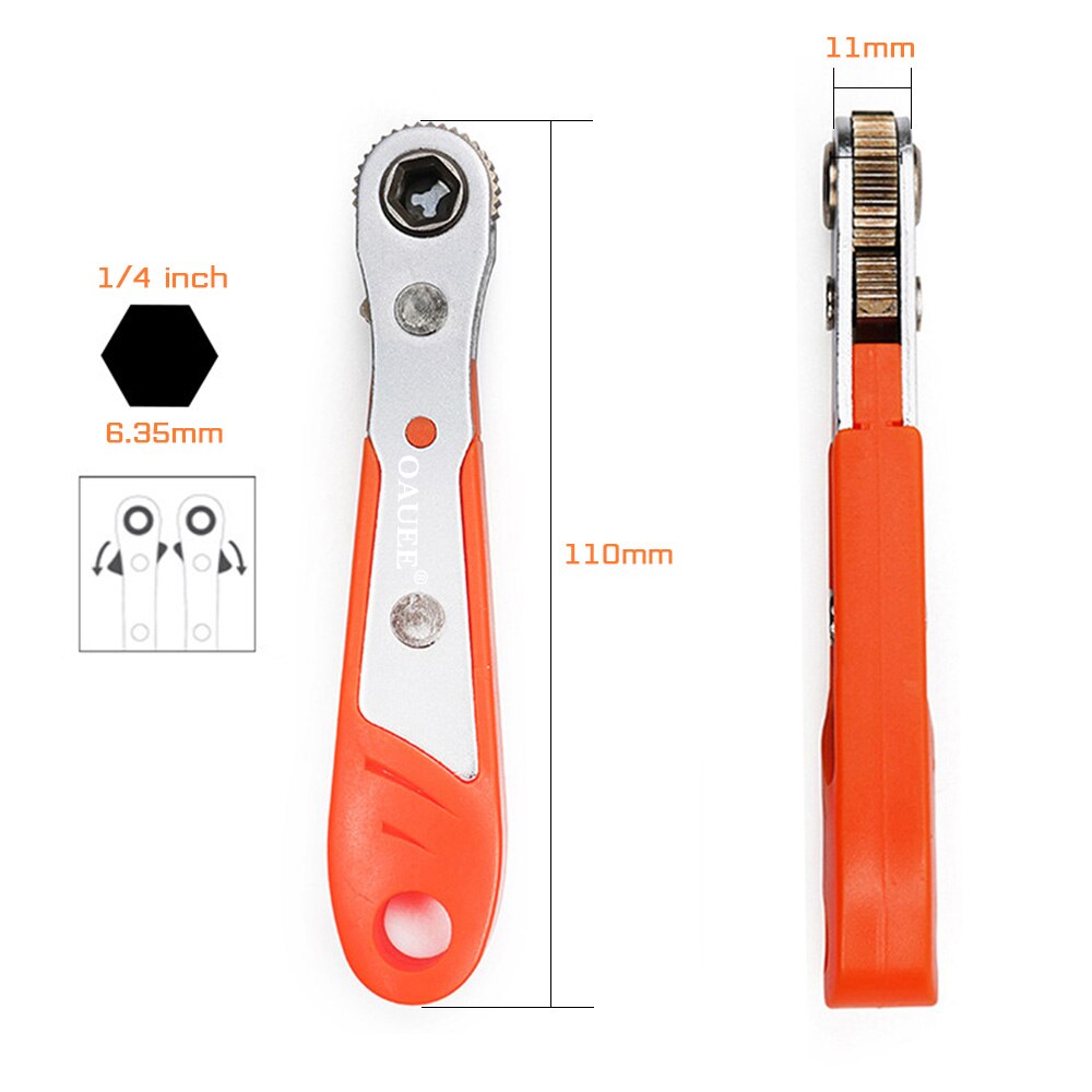 Mini Quick Hexagon Ratchet Wrench Tool