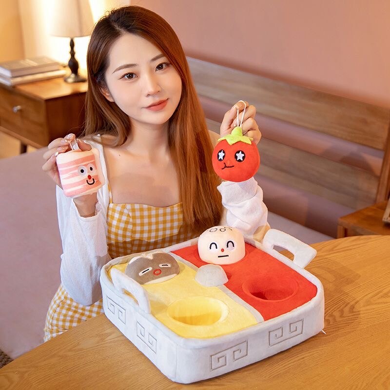 Novelty Hot Pot Shaped Plush Toy