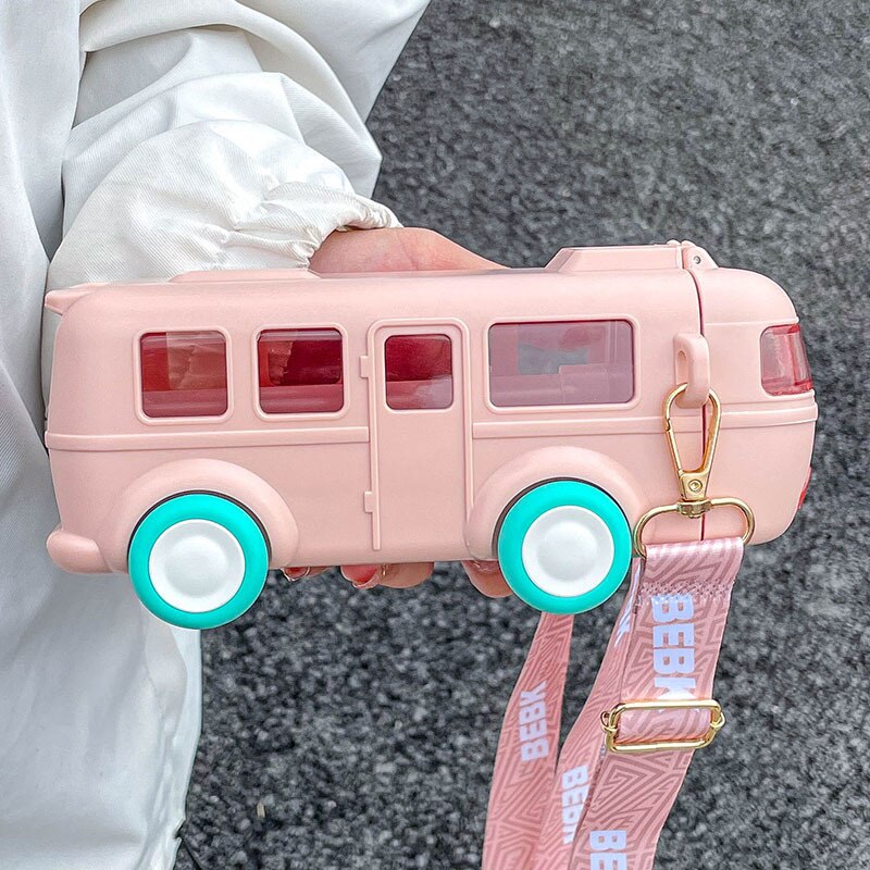 Cute Bus Leak-Proof Little Rider Water Bottle
