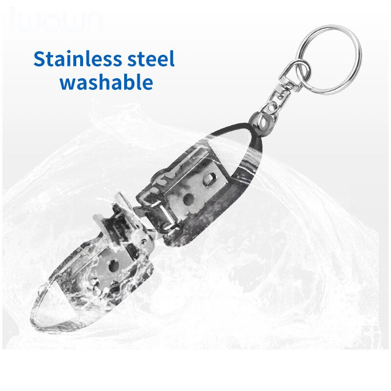 Stainless Steel Nail Clipper Keychain