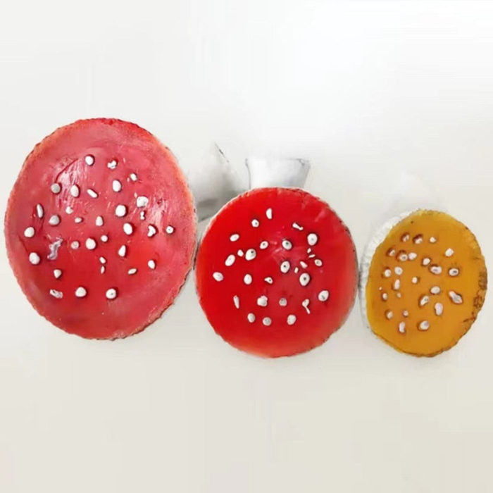 Mushroom Shape Floating Resin Wall Shelf