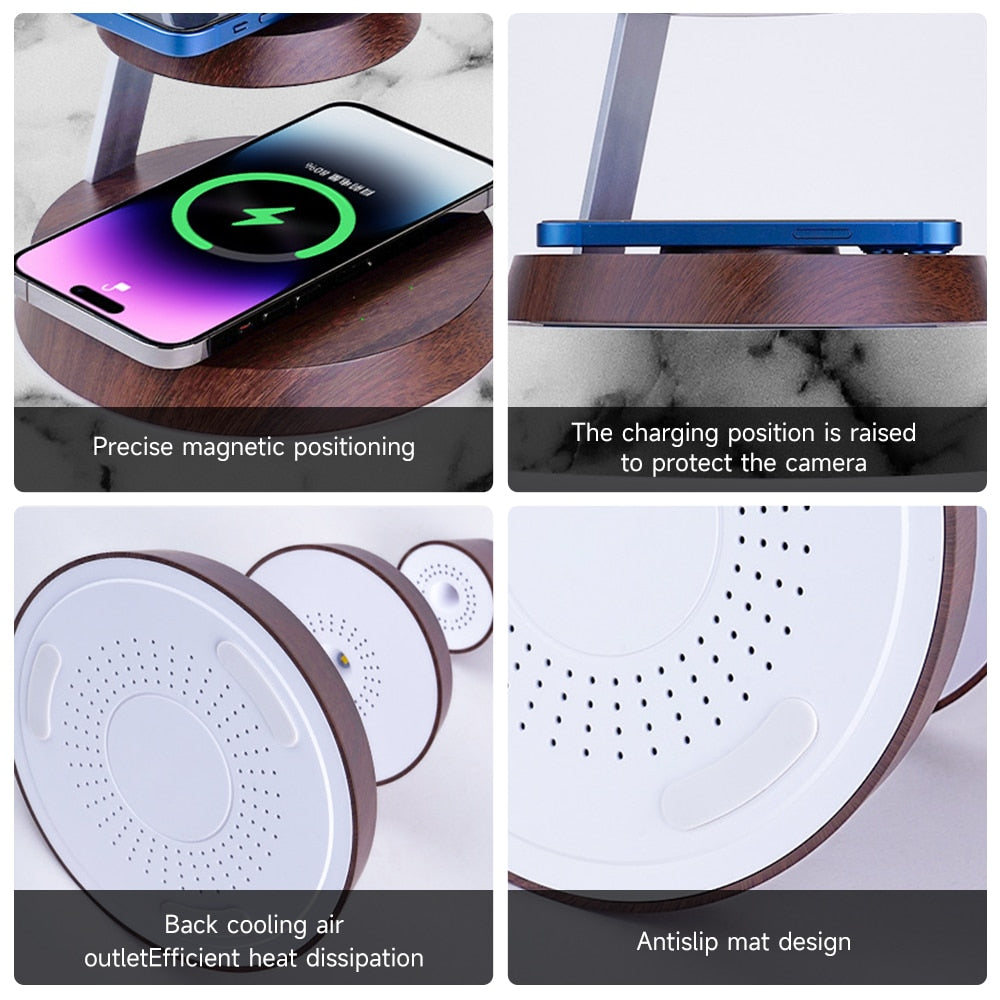 Desktop Powerhouse Multi-Device Wireless Charger Stand