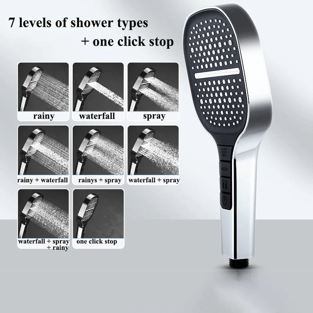 Water Saving Time Adjustable Shower Head