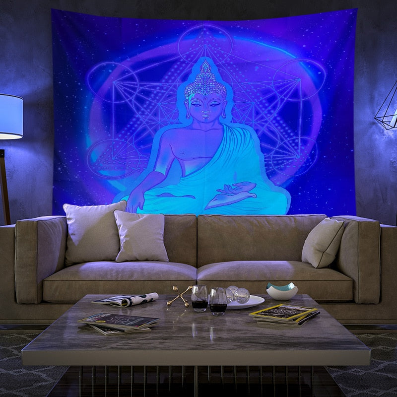 Colorful Glowing Luminous Tapestry