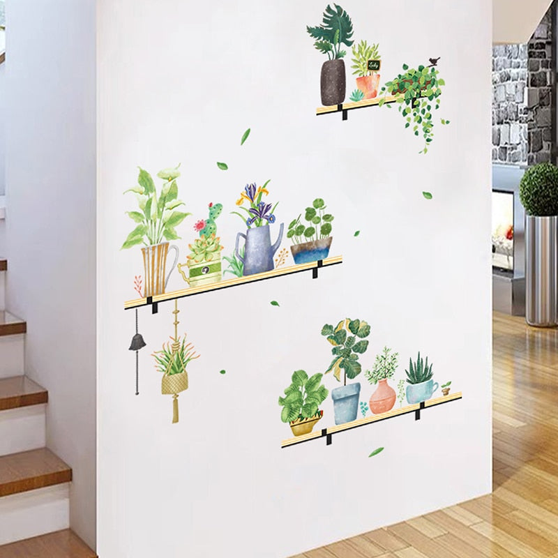 Nature Aura Plants Wall Stickers
