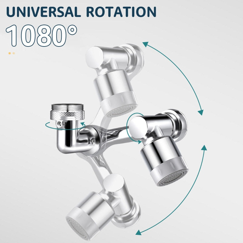 Full Rotating Universal Faucet Tap Extender