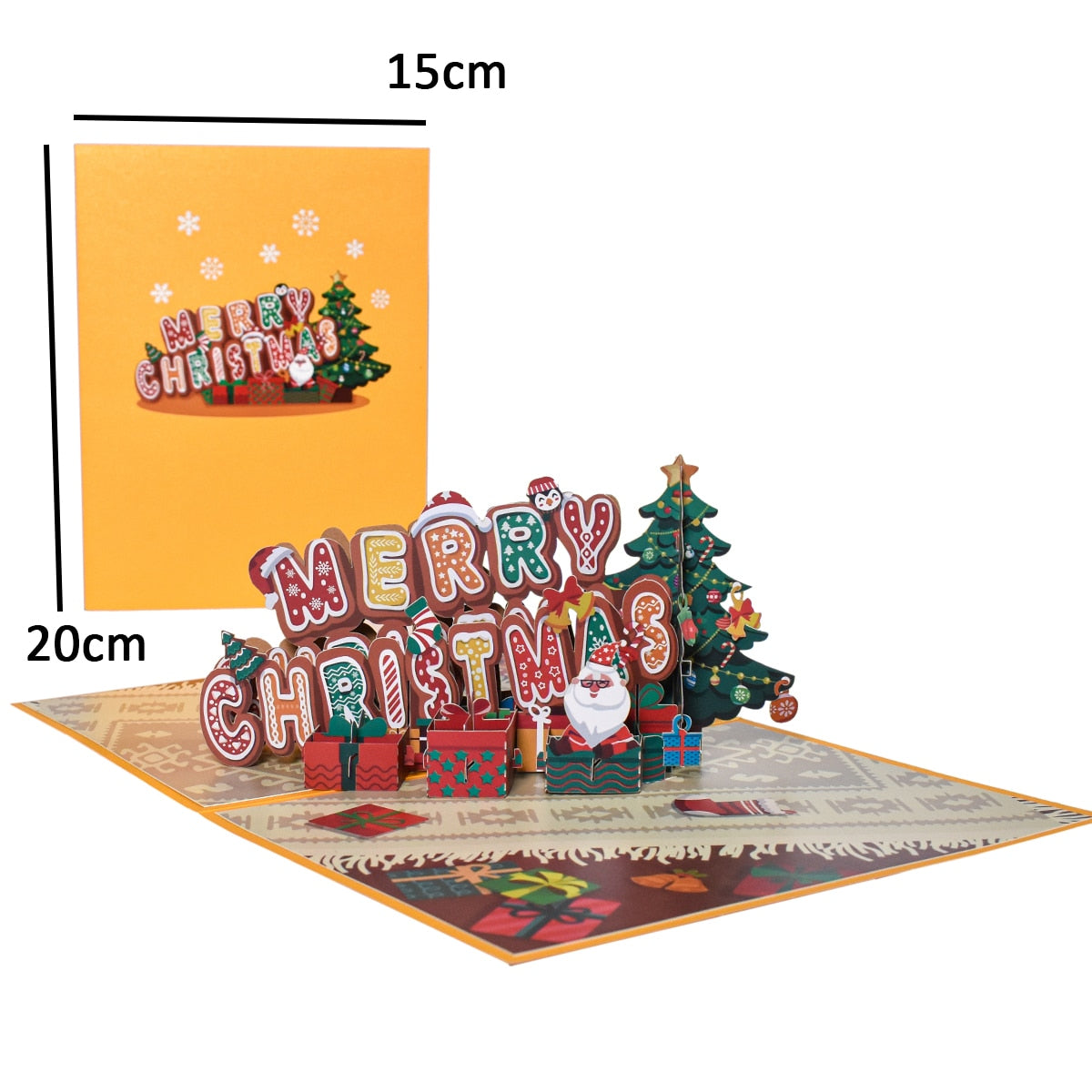 3D Pop-Up Cheerful Christmas Gift Cards - UTILITY5STORE