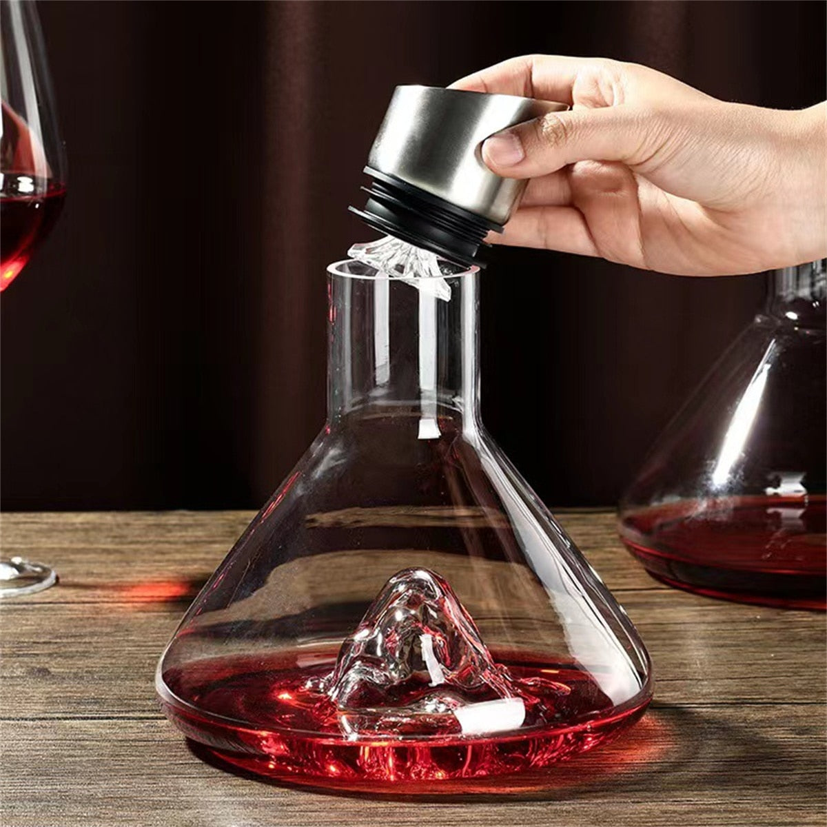 Dreamy Mountain Premium Crystal Wine Decanter