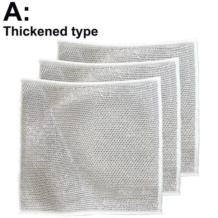 Non-Stick Iron Wipe Double Layer Wire Cleaning Cloth