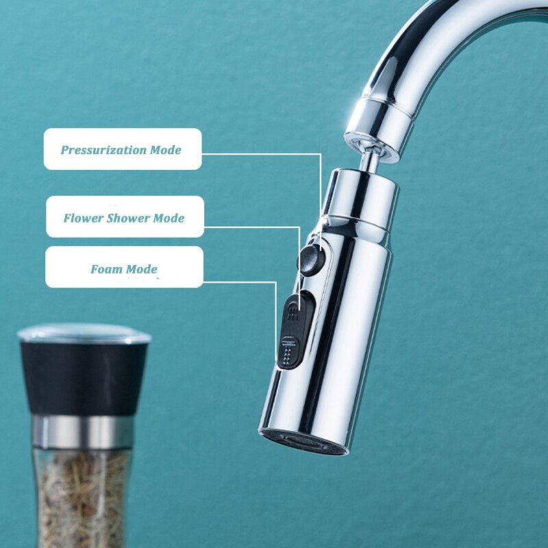 3-Mode Anti-Splash Faucet Adapter - UTILITY5STORE