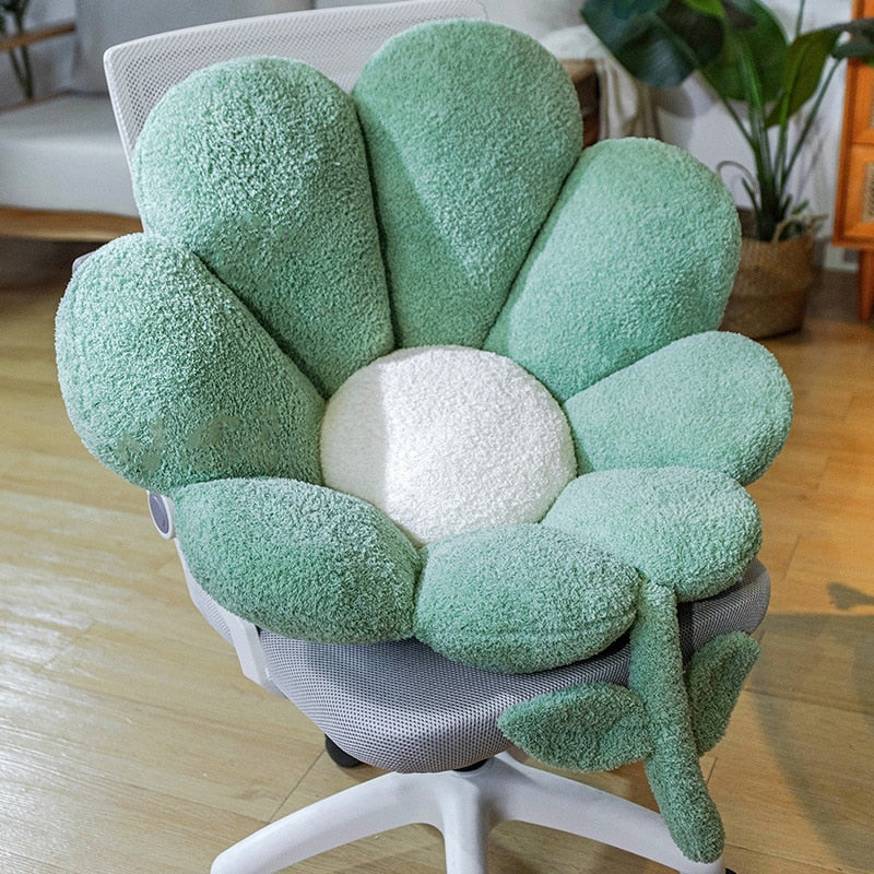 Golden Blossom Sunflower Soft Seat Cushion