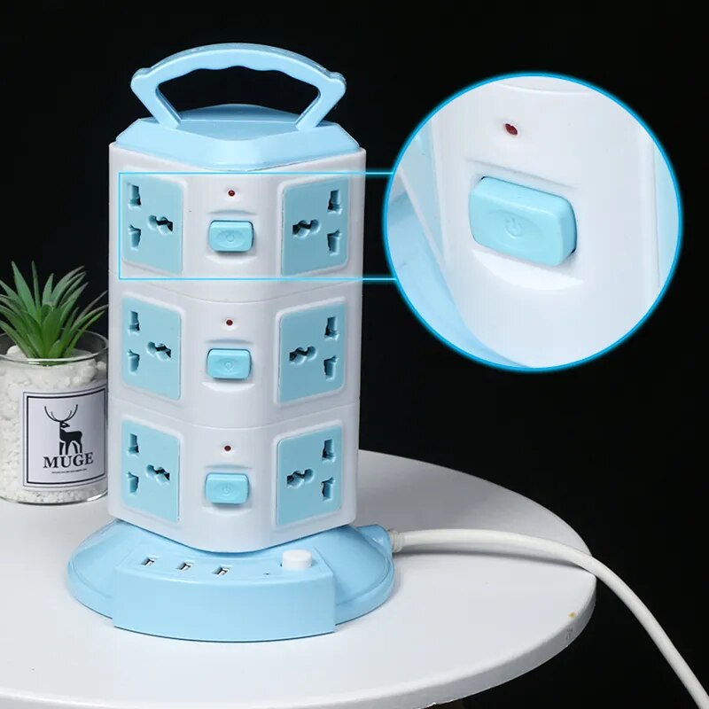Tower Design Surge Protector Vertical Power Strip