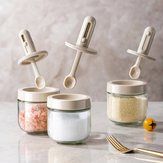 Creative Mini Seasoning Jar with Spoon - UTILITY5STORE