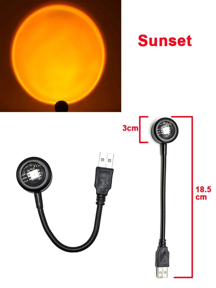 Mini USB Sunset Night Lamp