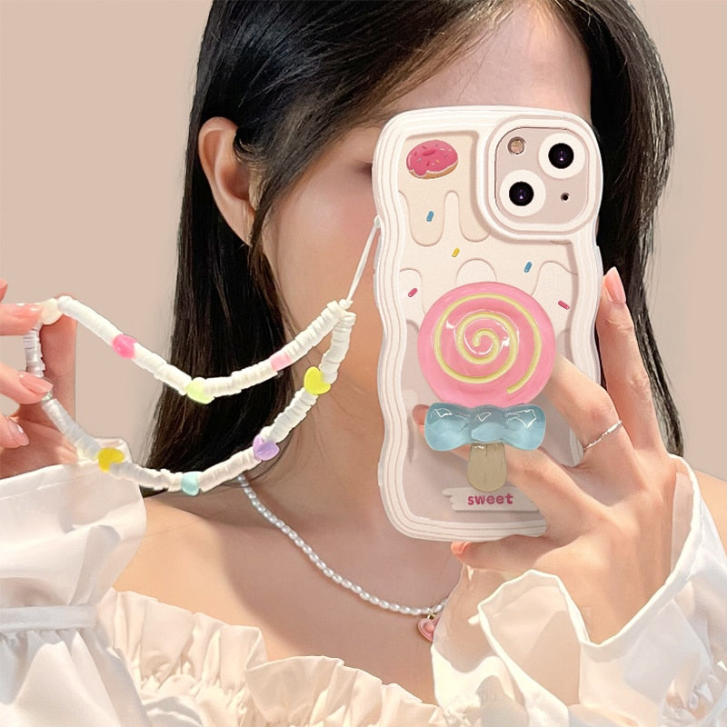 Sweet Treat 3D Japanese Style Heart iPhone Case - UTILITY5STORE