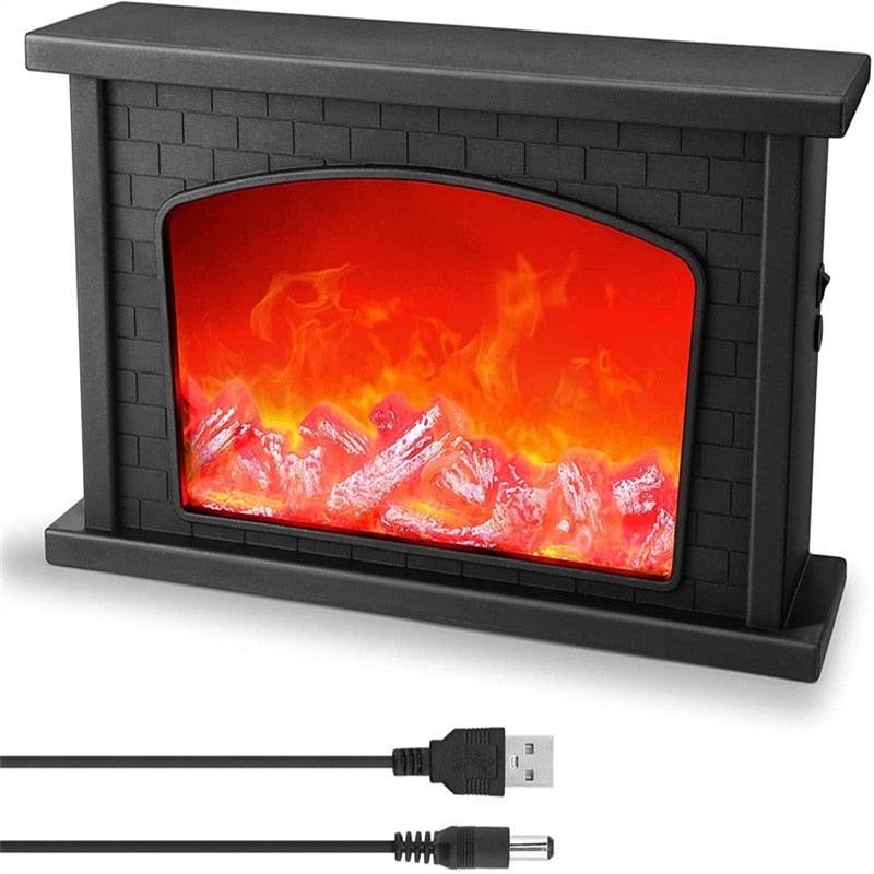 Inferno Portable Fireplace Night Lamp