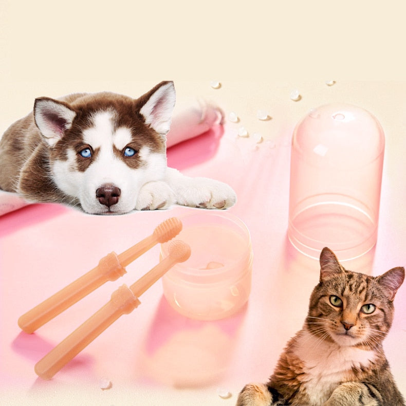 Pet Mouth Cleaning Toothbrush Kit - Happy2Cats