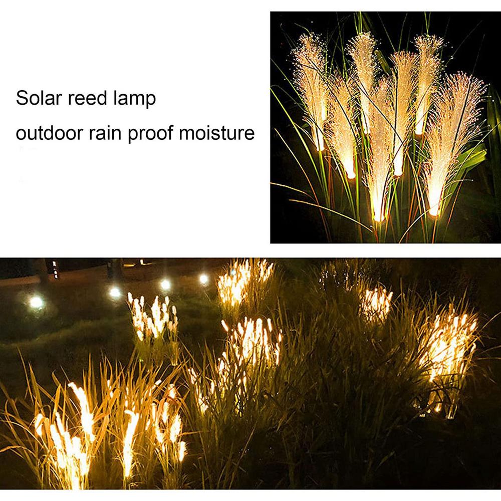Solar Reed Waterproof Fiber Patio Lights