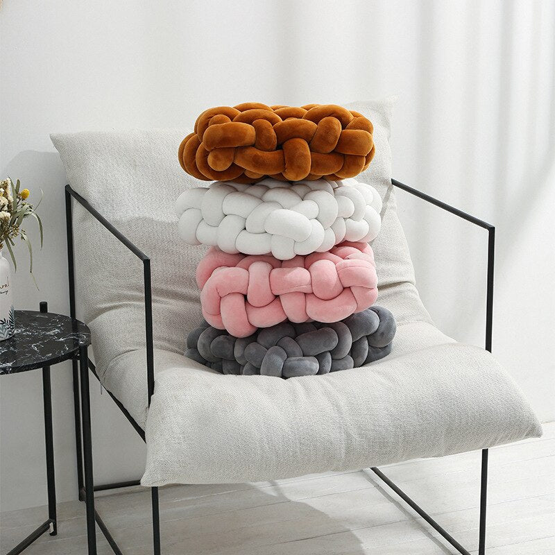 Knotted Ball Decorative Pillow - UTILITY5STORE