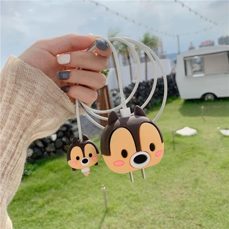 Cute Cartoon Animals Cable Cover Protector