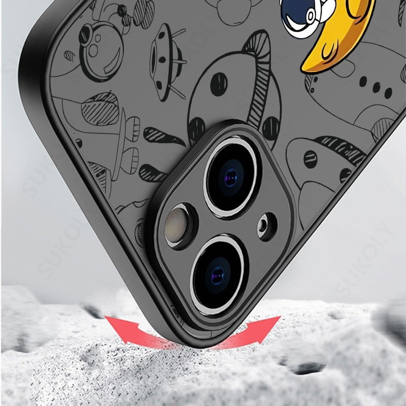 Space Road Relax Astronaut iPhone Case