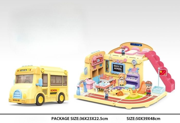 Mega School Party Express Bus House Toy