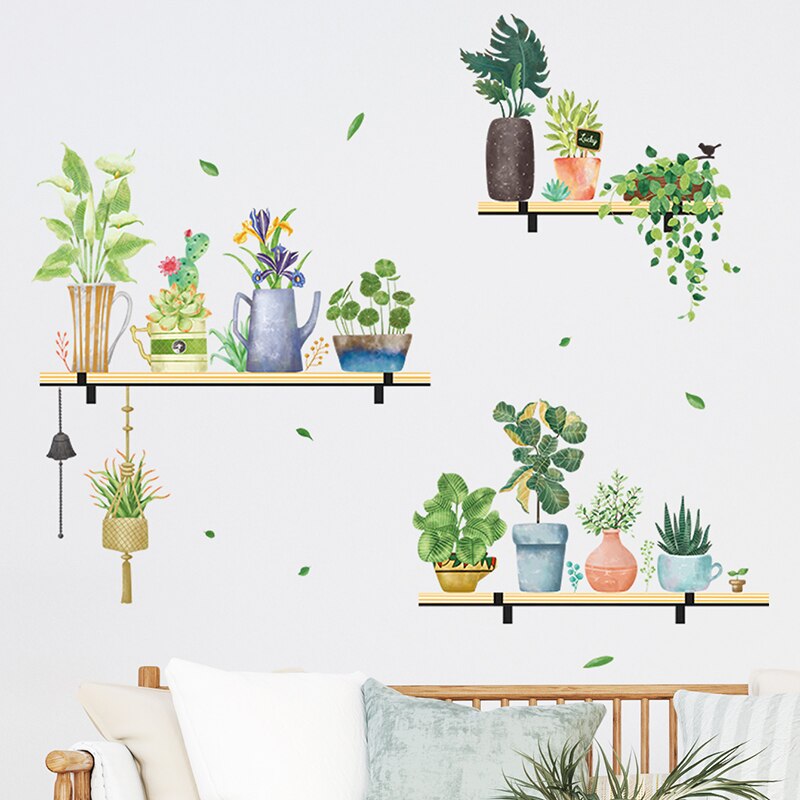 Nature Aura Plants Wall Stickers