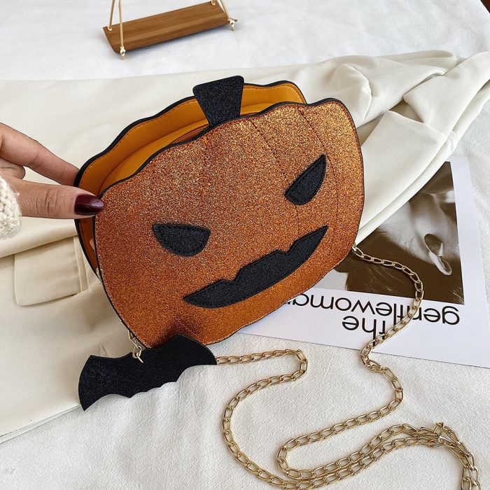 Pumpkin Shape Mini Shoulder Bag