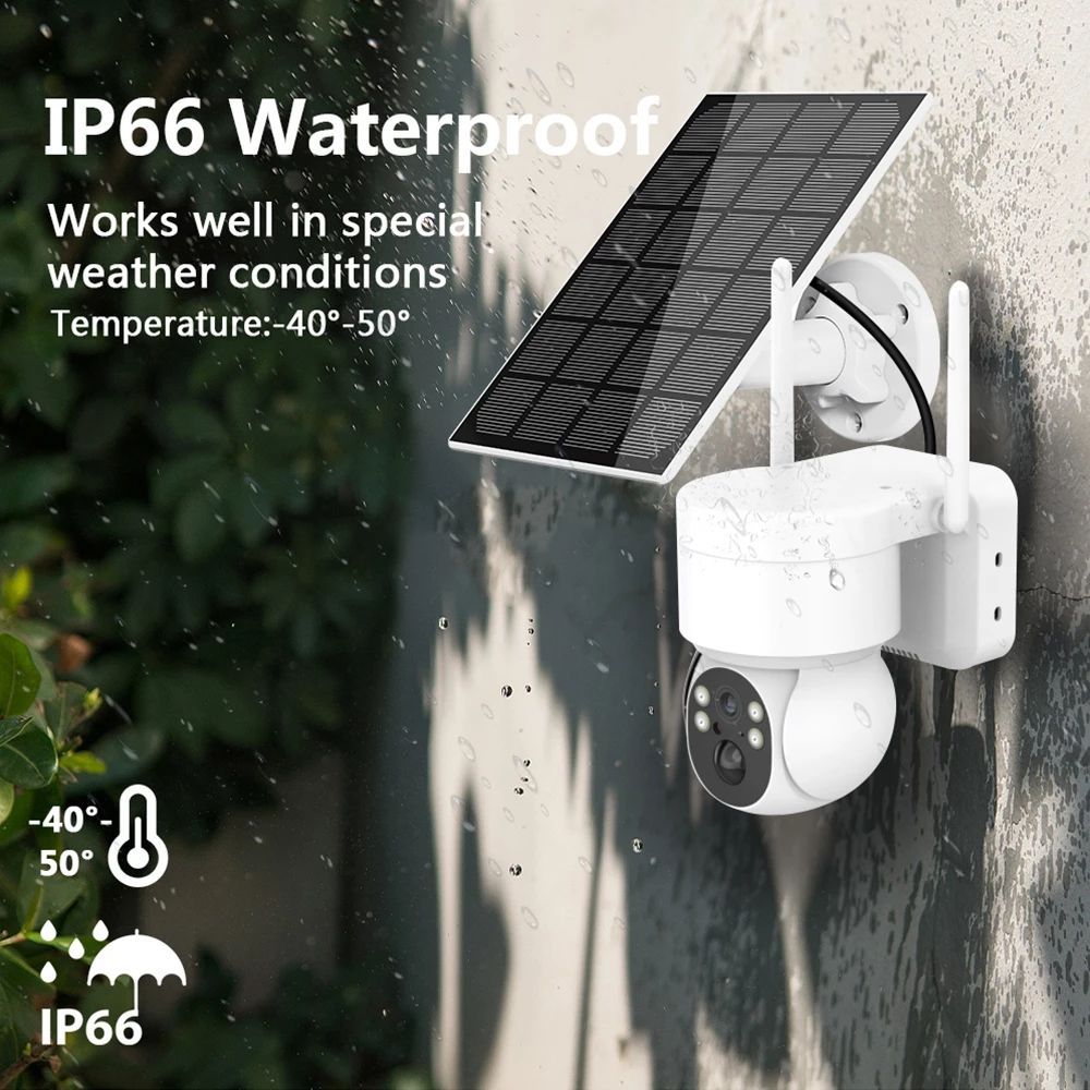 Outdoor WiFi Solar-Powered Security IP Camera - UTILITY5STORE