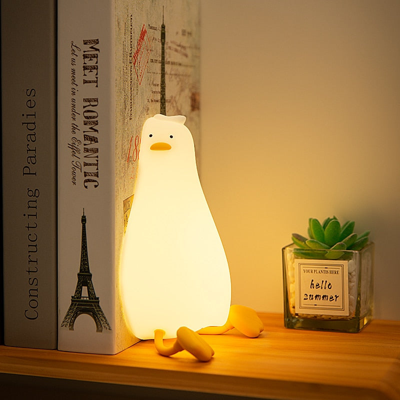 Lazy Flat Duck Atmosphere Night Lamp