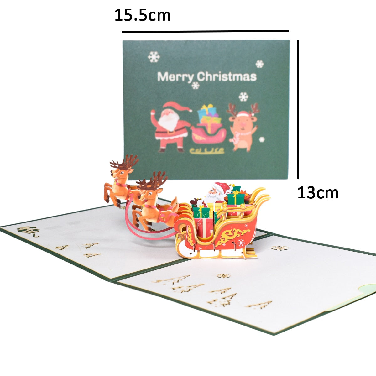 3D Pop-Up Cheerful Christmas Gift Cards - UTILITY5STORE