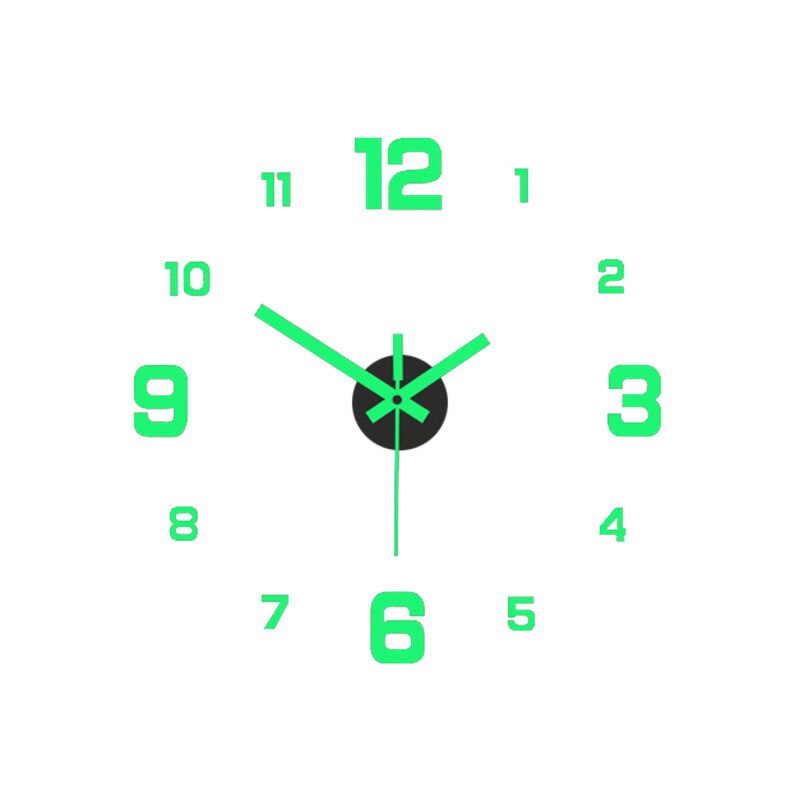 3D Luminous Silent Wall Clock - UTILITY5STORE