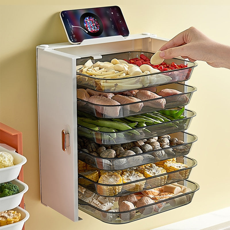 6-Layer Kitchen Food Plate Organizer