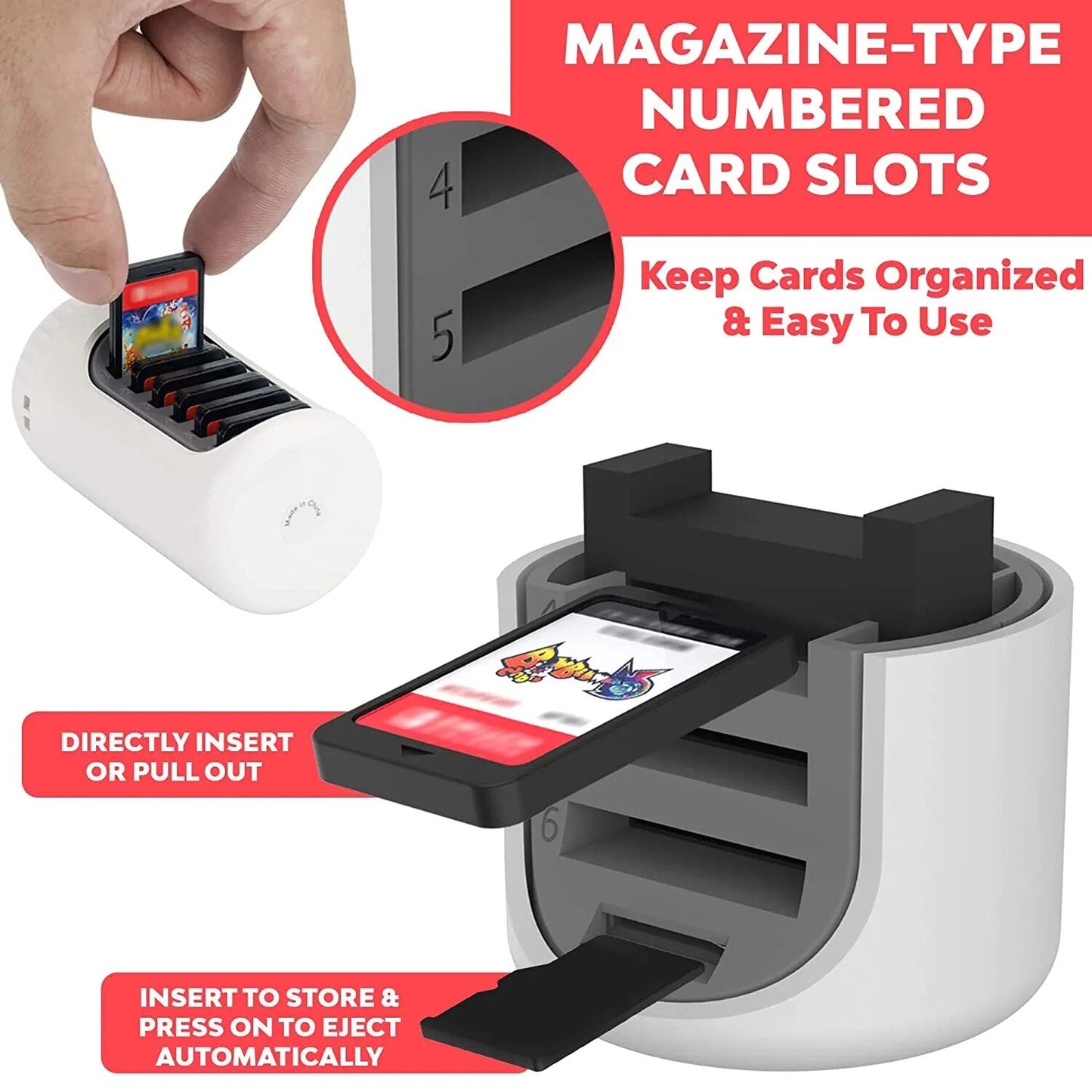 Rotating Memory Card Holder Organizer - UTILITY5STORE