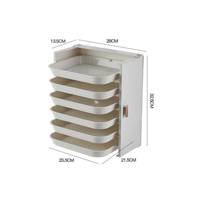 6-Layer Kitchen Food Plate Organizer