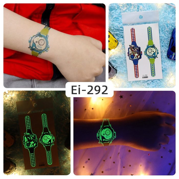 Luminous Temporary Tattoo Watch Sticker