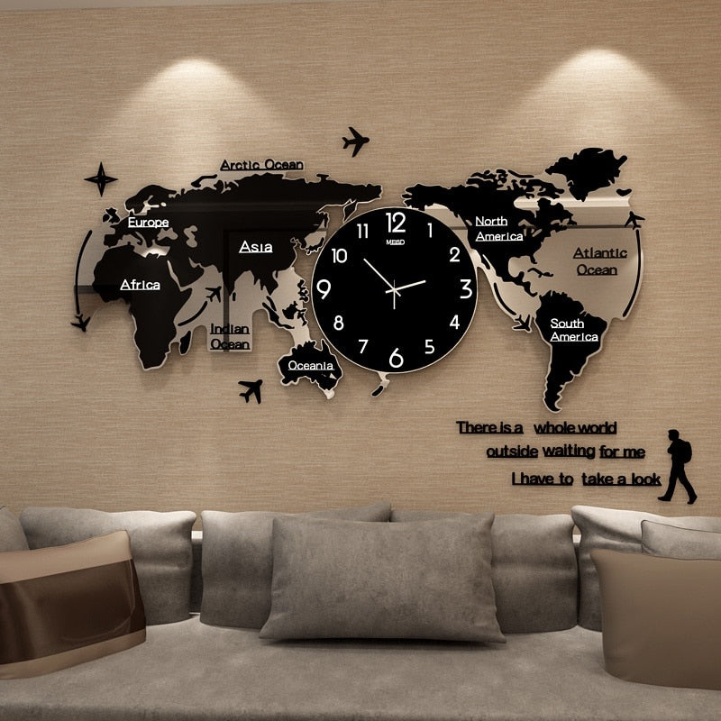 Artsy Time Unique Acrylic 3D DIY Wall Clock