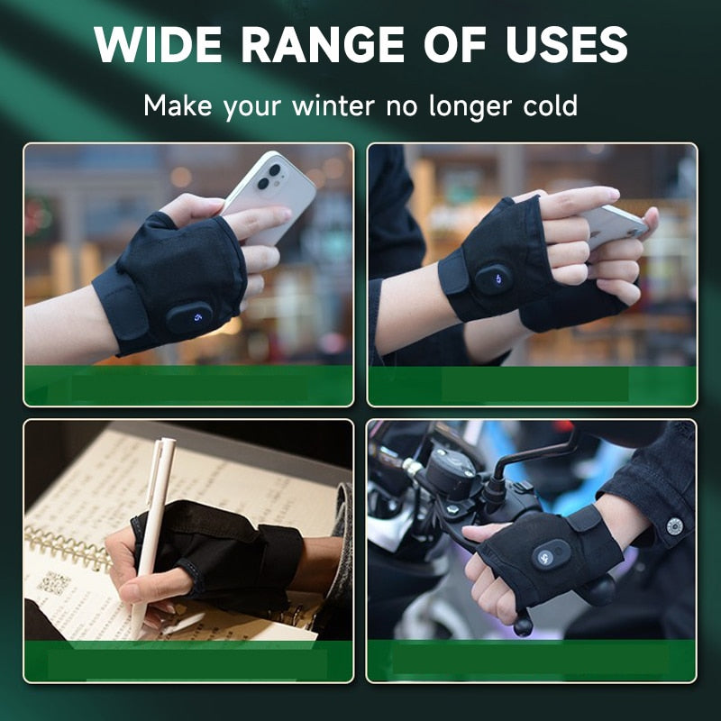 Cold-Resistance Freeze Stopped Fingerless Gloves