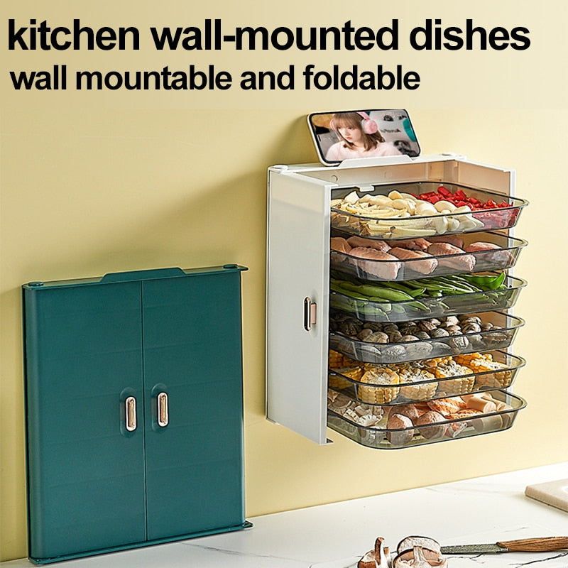 6-Layer Kitchen Food Plate Organizer