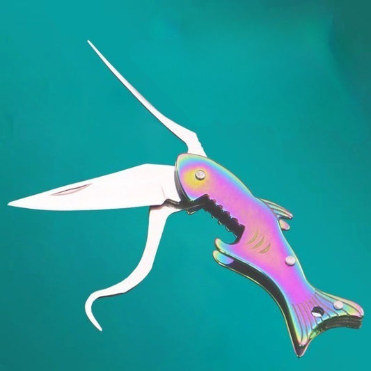 Sharp Shark Multifunctional Toothpick Knife Keychain