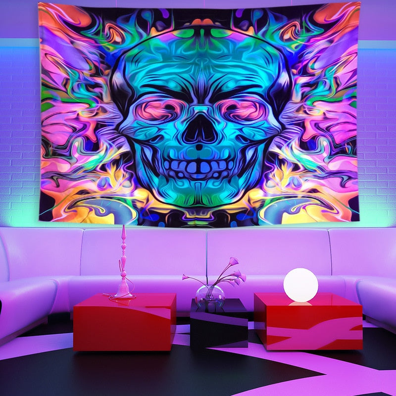 Colorful Glowing Luminous Tapestry