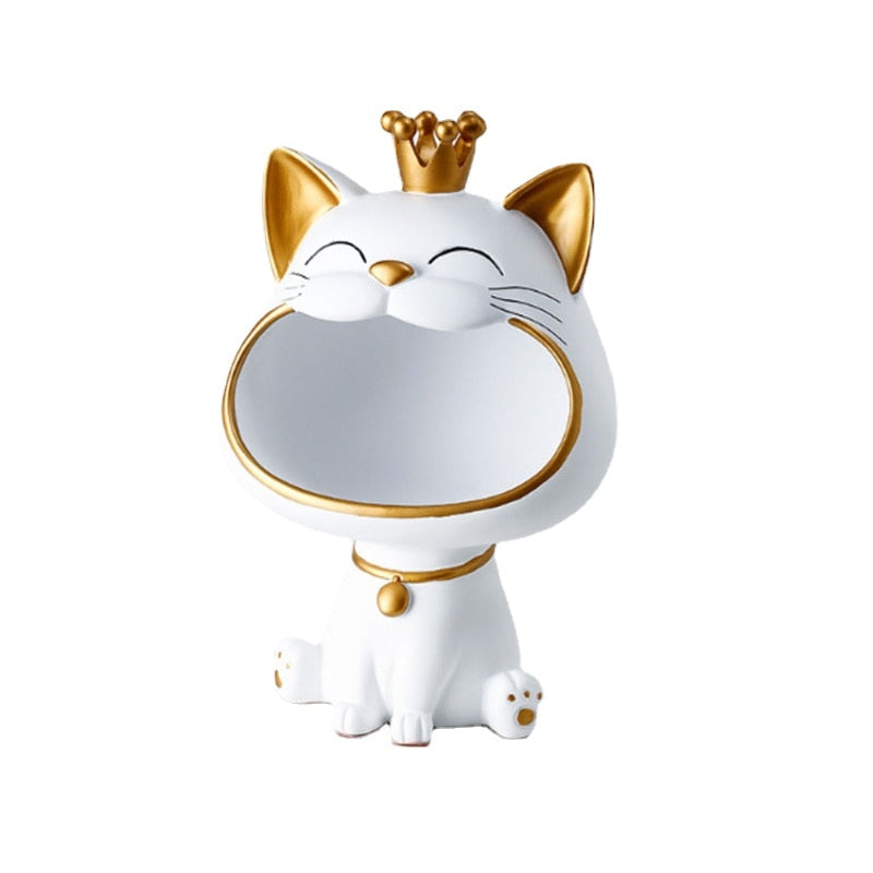 Fortune Kitty Statue Home Storage Box