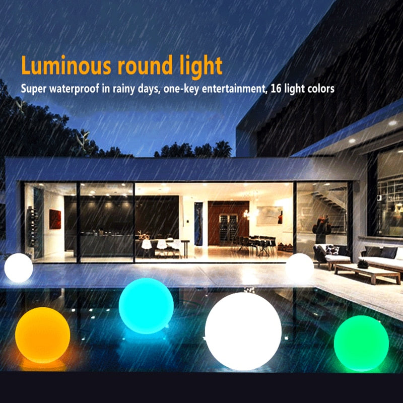 Shiny Moon Solar LED Waterproof Garden Ball Light