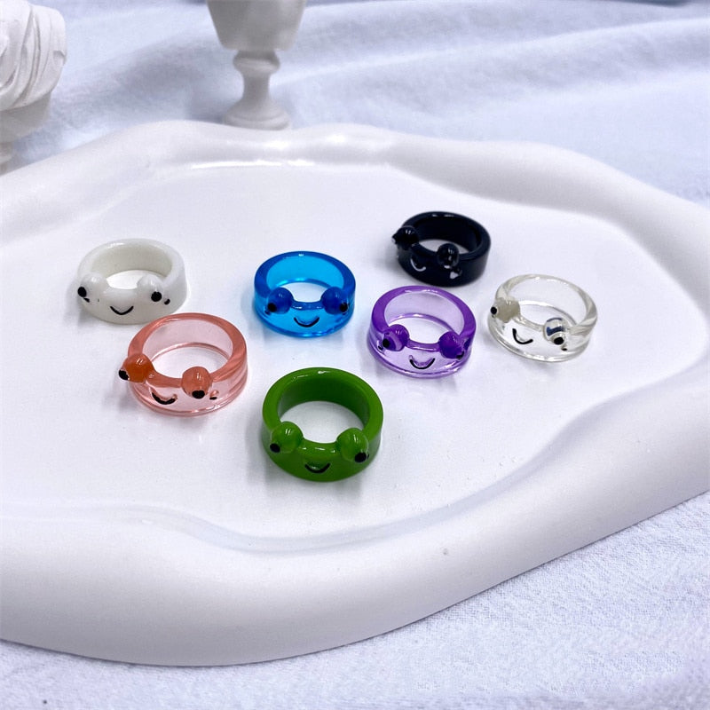 Smiling Frog Kids Ring