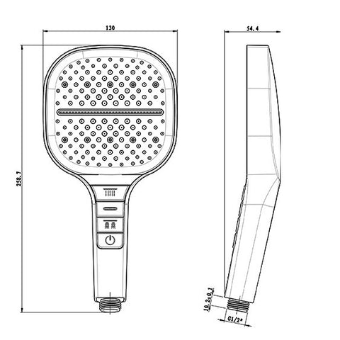 Water Saving Time Adjustable Shower Head