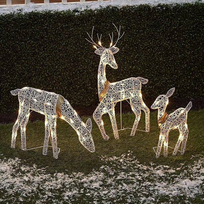 Glowing Reindeer Light Garden Decoration