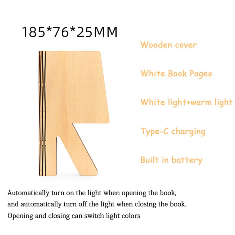 Story Time LED Foldable Book Light Decor