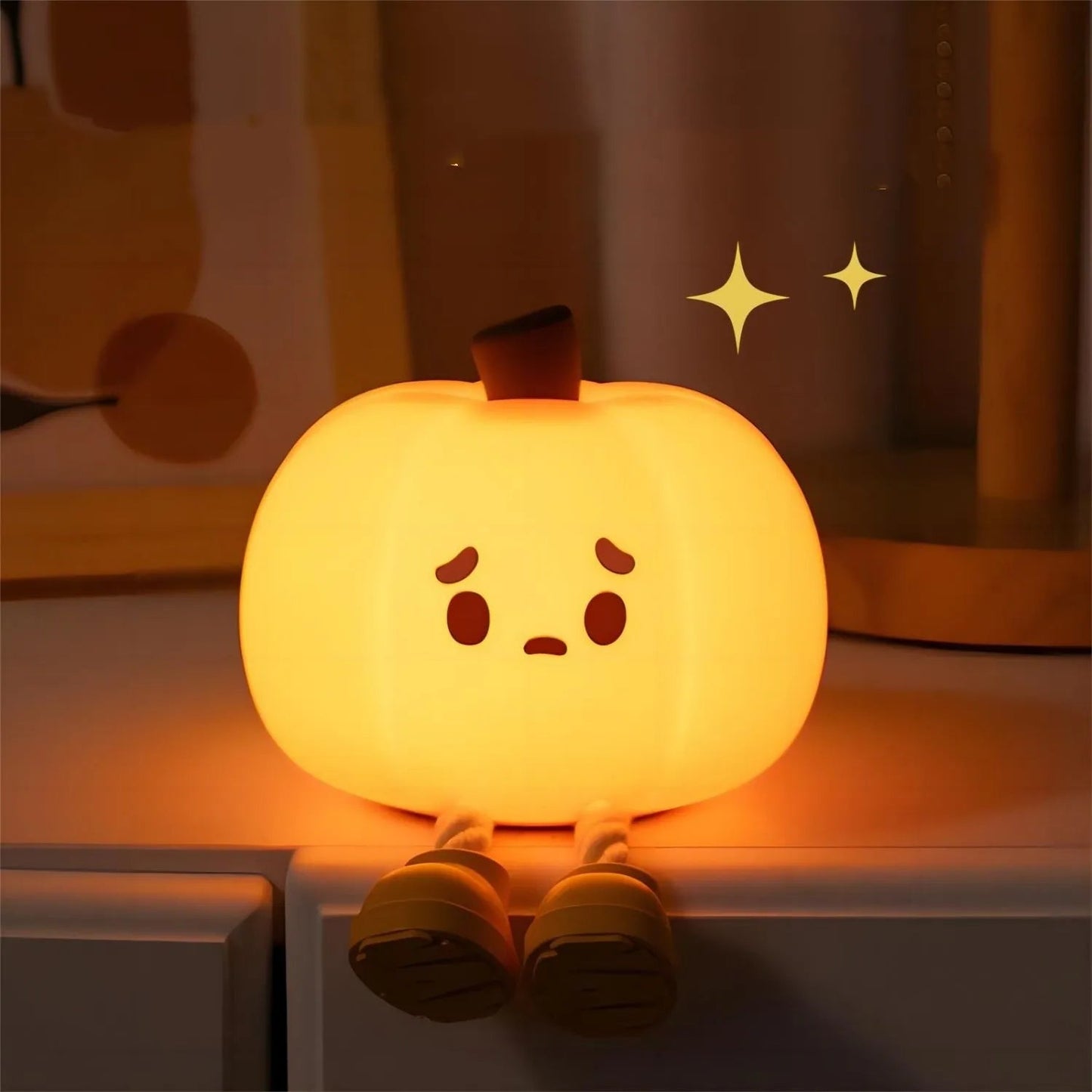 Sad Pumpkin Touch Sensor Lamp Decor - UTILITY5STORE