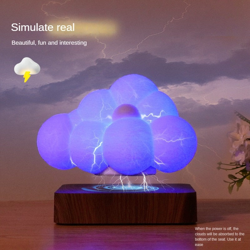 Magnetic Buble Cloud Levitating Night Lamp